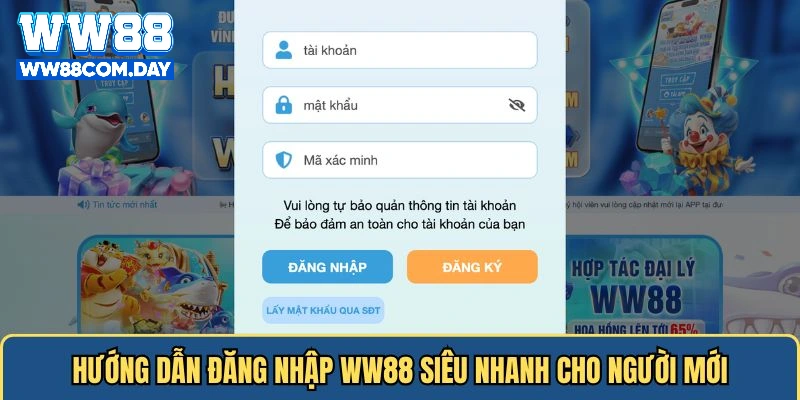 Hướng dẫn đăng nhập ww88 đơn giản