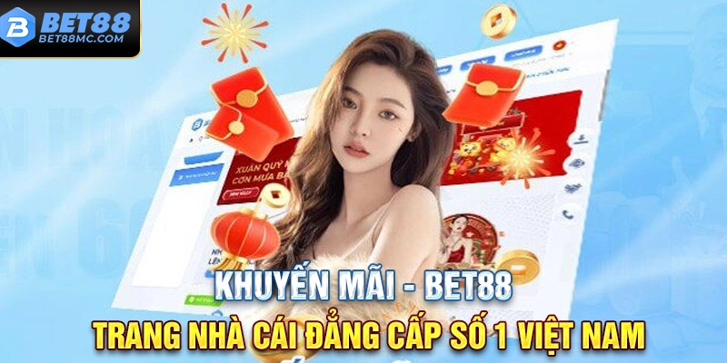 Giao diện chương trình khuyến mãi Bet88 với nhiều ưu đãi nổi bật